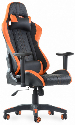 Кресло К-52 к/з черно-оранжевый от магазина Аленсио